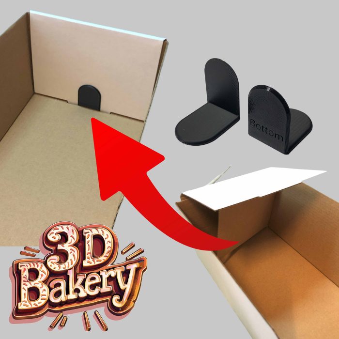 Corrugated Cardboard Open Top Storage Parts Bin Box Fixers (Stop Them From Opening!) 2-Pack - Image 2