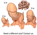 Dino Dick Dickasaurus Rex - Penis Bachelorette Party - Funny White Elephant Gifts - Penis Dino Dick Gag Gift - Dinosaur Figure - Penis Prank [Individual Listing] - Image 2