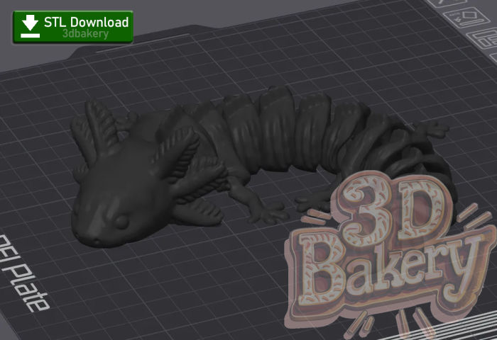 Articulated Axolotl [STL File Download] - Image 4