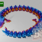 Articulated Crystal Dragon [STL File Download]
