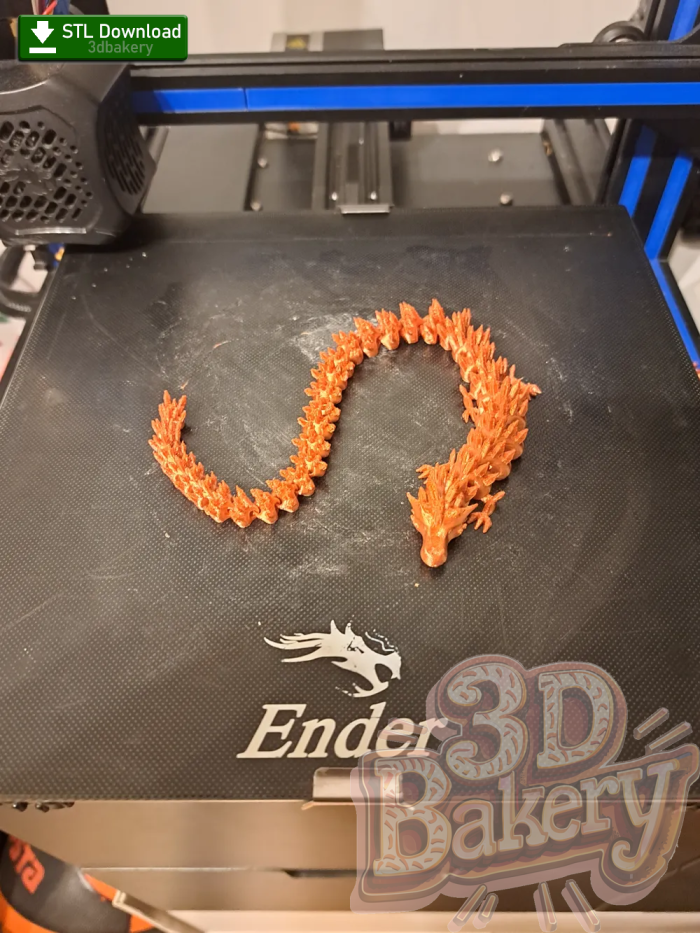 Articulated Crystal Dragon [STL File Download] - Image 2