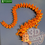 Articulated Crystal Dragon [STL File Download]