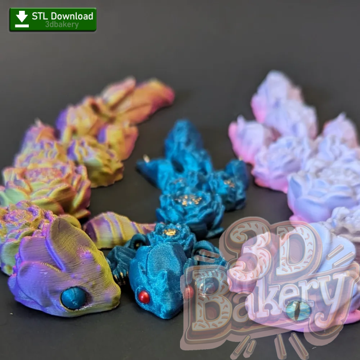 Articulated Lotus Dragon [STL File Download] - Image 4