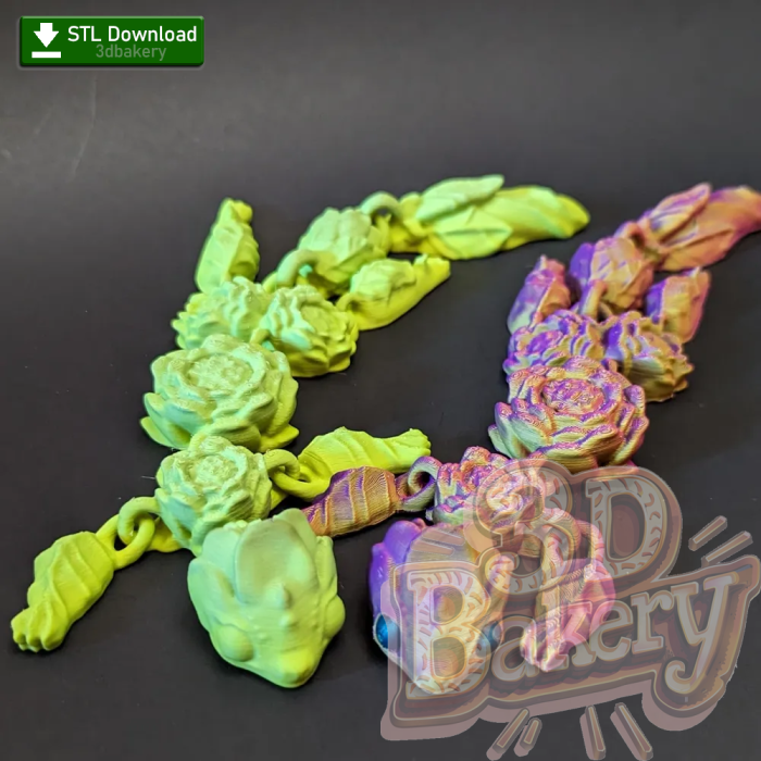 Articulated Lotus Dragon [STL File Download] - Image 8