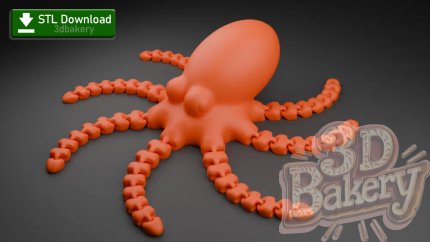 Articulated Octopus [STL File Download]