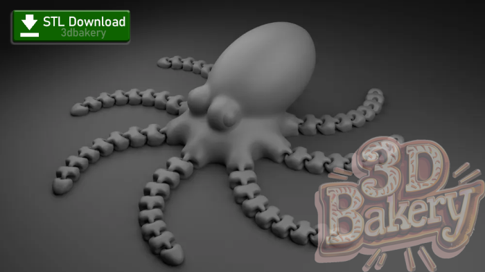 Articulated Octopus [STL File Download] - Image 2