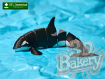 Articulated Flexi Orca Whale 3D Model - Dive into Creativity with This Poseable, Print-Ready Sea Creature! Perfect for Makers & Collectors! [STL File Download]