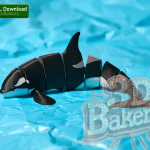 Articulated Flexi Orca Whale 3D Model - Dive into Creativity with This Poseable, Print-Ready Sea Creature! Perfect for Makers & Collectors! [STL File Download]
