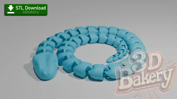 Articulated snake [STL File Download] - Image 1