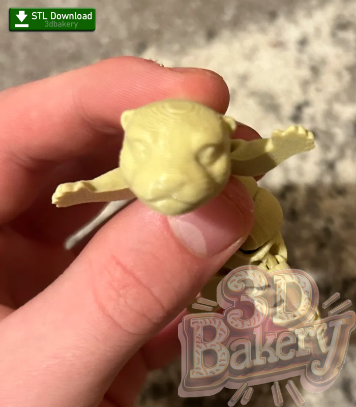 Cute Articulated Otter [STL File Download] - Image 3